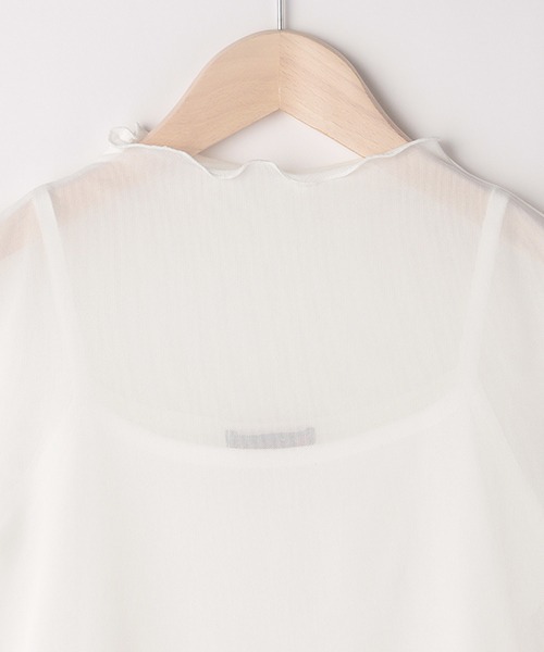 LOVETOXIC（ラブトキシック）の「シアータンクキャミSET（アンサンブル・キッズ・オフホワイト/マルチ・S/M/L）」の6枚目の写真