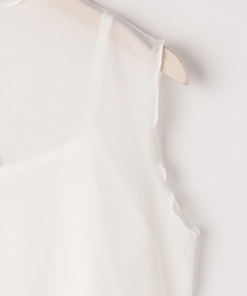 LOVETOXIC（ラブトキシック）の「シアータンクキャミSET（アンサンブル・キッズ・オフホワイト/マルチ・S/M/L）」の7枚目の写真