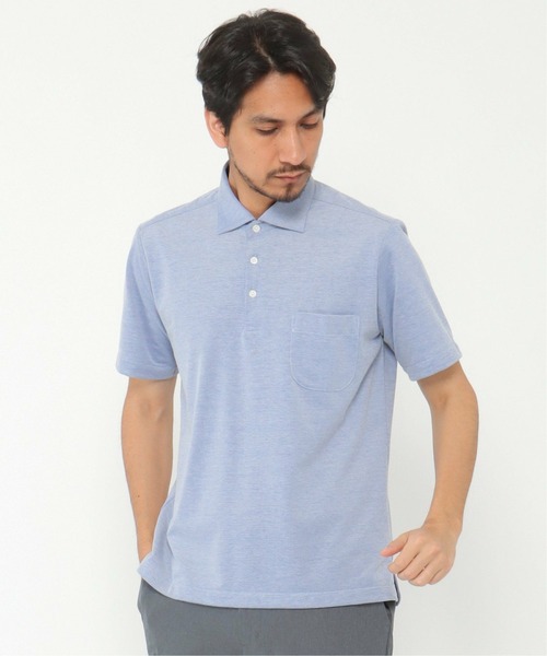 IKKA LOUNGE(イッカラウンジ)の「ALTIMA カッタウェーポロシャツ(ポロシャツ・メンズ・ネイビー/ブルー/ダークネイビー・M/L/XL/S)」の1枚目の写真