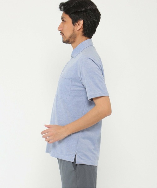 IKKA LOUNGE(イッカラウンジ)の「ALTIMA カッタウェーポロシャツ(ポロシャツ・メンズ・ネイビー/ブルー/ダークネイビー・M/L/XL/S)」の8枚目の写真