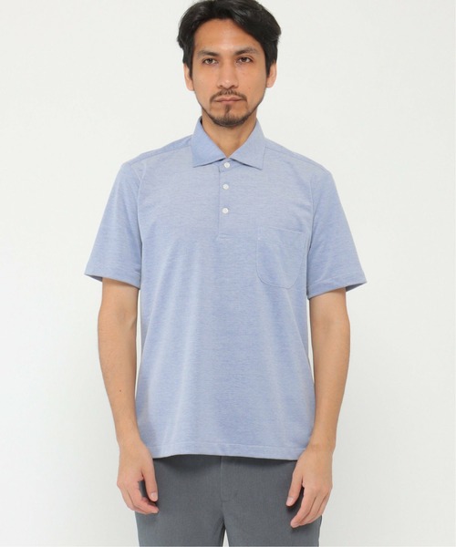 IKKA LOUNGE(イッカラウンジ)の「ALTIMA カッタウェーポロシャツ(ポロシャツ・メンズ・ネイビー/ブルー/ダークネイビー・M/L/XL/S)」の10枚目の写真
