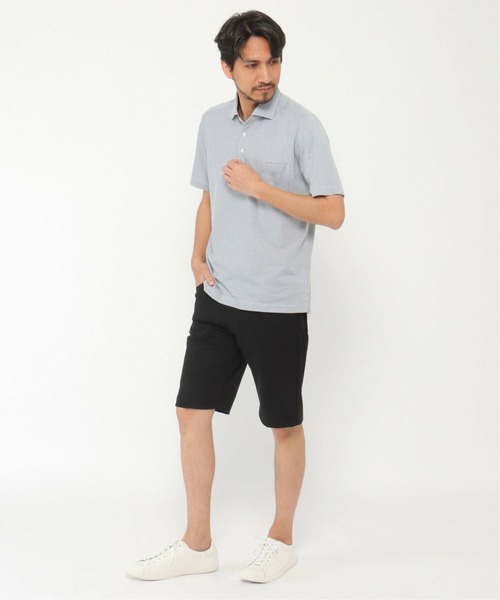 IKKA LOUNGE(イッカラウンジ)の「ALTIMA カッタウェーポロシャツ(ポロシャツ・メンズ・ネイビー/ブルー/ダークネイビー・M/L/XL/S)」の4枚目の写真