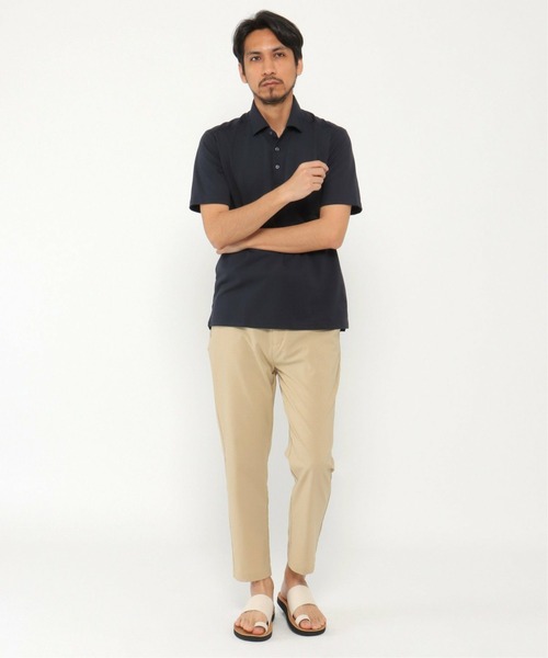 IKKA LOUNGE(イッカラウンジ)の「ALTIMA カッタウェーポロシャツ(ポロシャツ・メンズ・ネイビー/ブルー/ダークネイビー・M/L/XL/S)」の6枚目の写真