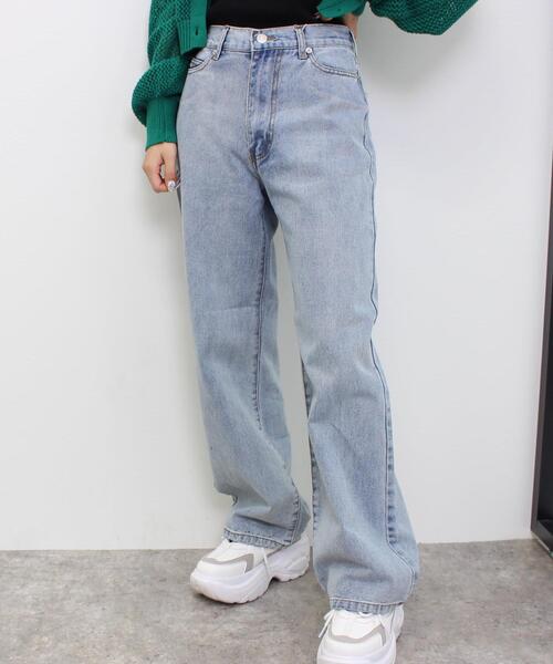 INGNI(イング)の「デニムワイドパンツ/A(その他パンツ・レディース・グレー/アイボリー/ブルー系その他3・FREE)」の1枚目の写真