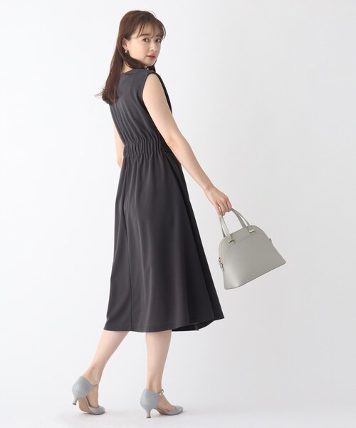 【極美品】シビラ　ワンピースコート　ベルト　ジョーゼット　M ベージュ index（インデックス）の「◇カットジョーゼットサッシュベルト