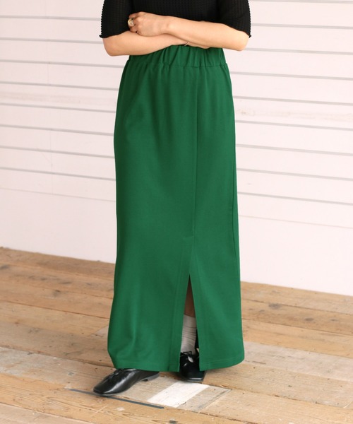 cepo（セポ）の「アシメスリットタイトスカート（スカート・レディース・ブラック/オレンジ/グリーン・M）」の10枚目の写真