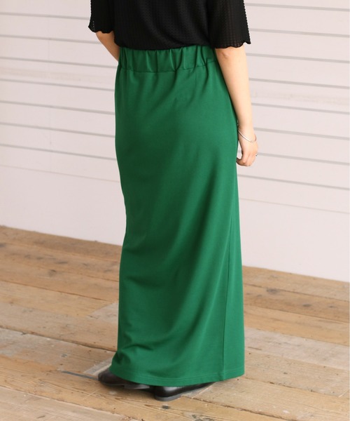 cepo（セポ）の「アシメスリットタイトスカート（スカート・レディース・ブラック/オレンジ/グリーン・M）」の12枚目の写真