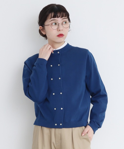 _UPW数字刺繍クルーカーディガン（カーディガン/ボレロ）｜I am