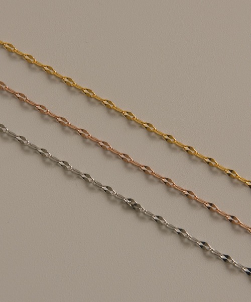 muku(ムク)の「金属アレルギー対応 スパークルネックレス/サージカルステンレス/316L(ネックレス・レディース・シルバー/ゴールド/シャンパン・39cm/45cm/52cm)」の6枚目の写真