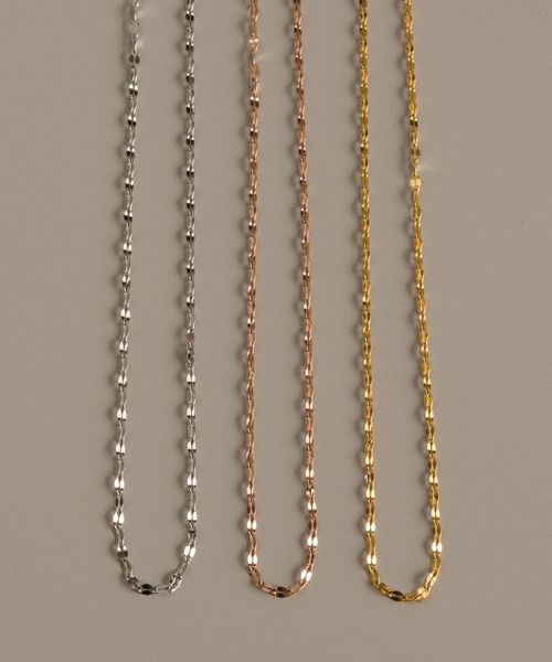 muku(ムク)の「金属アレルギー対応 スパークルネックレス/サージカルステンレス/316L(ネックレス・レディース・シルバー/ゴールド/シャンパン・39cm/45cm/52cm)」の9枚目の写真
