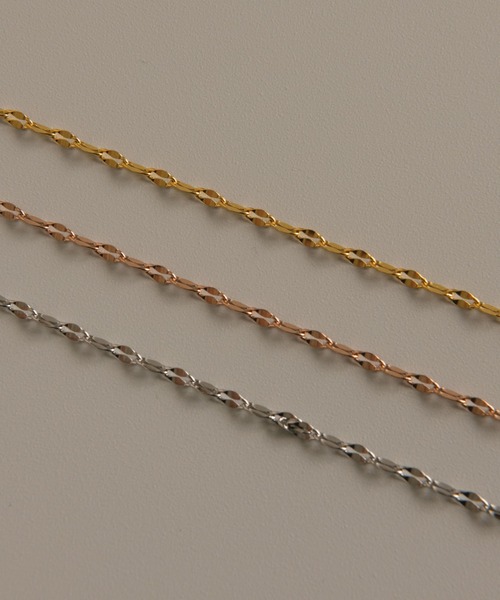 muku(ムク)の「金属アレルギー対応 スパークルネックレス/サージカルステンレス/316L(ネックレス・レディース・シルバー/ゴールド/シャンパン・39cm/45cm/52cm)」の10枚目の写真