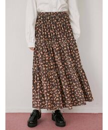 merry jenny | flowerベロアティアードスカート(スカート)