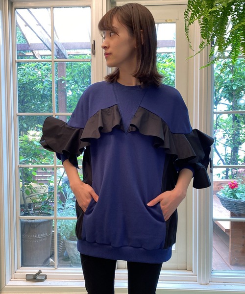 AVIE（アビィ）の「フリルデザインスウェット（スウェット）」 - WEAR