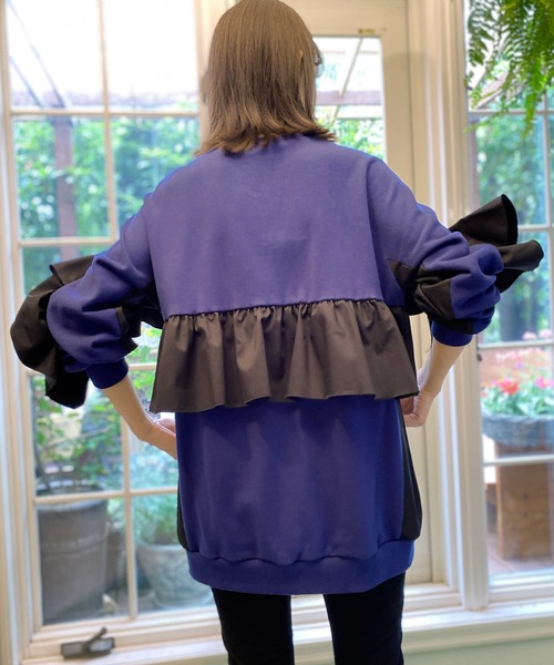 AVIE（アビィ）の「フリルデザインスウェット（スウェット）」 - WEAR