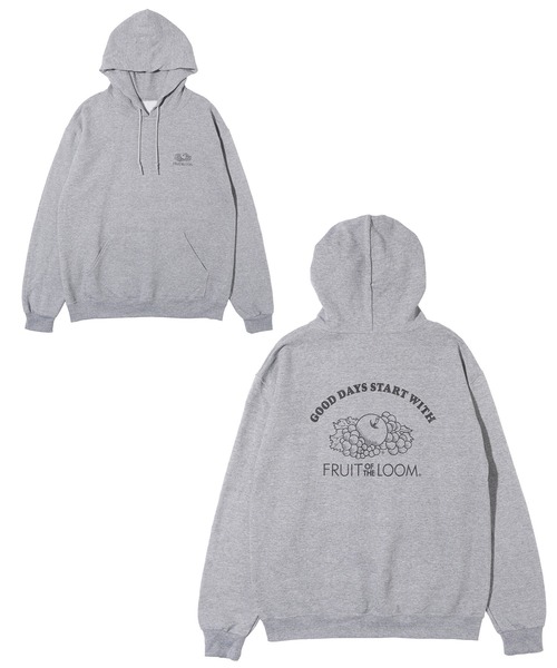 FRUIT OF THE LOOM（フルーツオブザルーム）の「プリントフーディA / 長袖 / パーカー / スウェット / プリント / カジュアル / ユニセックス（パーカー・メンズ・B/G/I/R/K/L/M/N/C/D/A/H/J/O/Q/F/E/P・M/L/XL）」の9枚目の写真