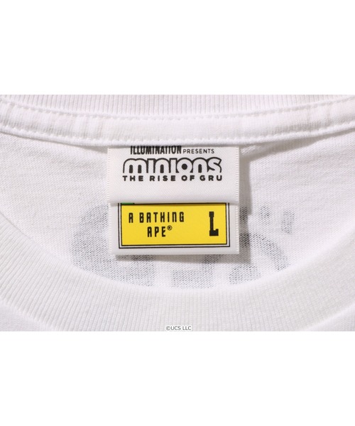 A BATHING APE(アベイシングエイプ)の「MINIONS TEE07 M(Tシャツ/カットソー・メンズ・ホワイト/イエロー・SMALL/MEDIUM/LARGE/X-LARGE/XX-LARGE)」の6枚目の写真