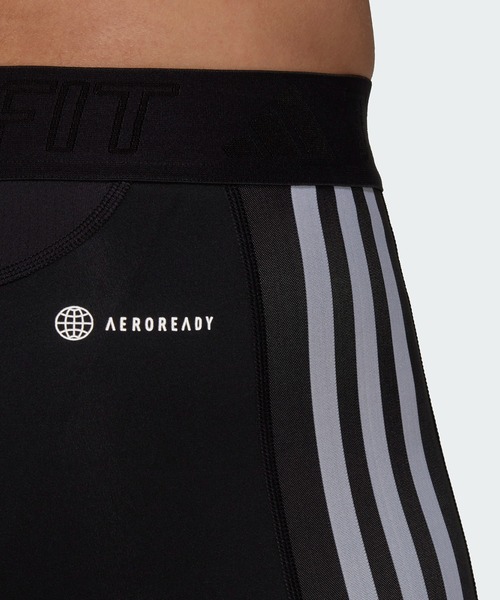 adidas（アディダス）の「テックフィット スリーストライプス トレーニング ロングタイツ  / アディダス adidas（レギンス/スパッツ・メンズ・ブラック/ブルー/ダークブルー・MEDIUM/LARGE/X-LARGE/XX-LARGE/3XL/X-SMALL/SMALL）」の6枚目の写真