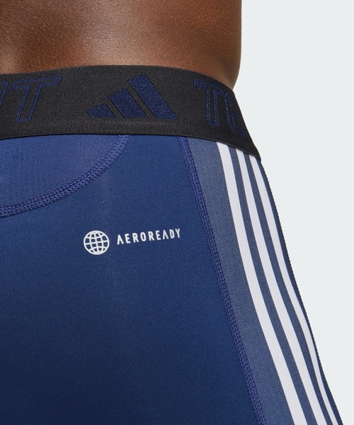 adidas（アディダス）の「テックフィット スリーストライプス トレーニング ロングタイツ  / アディダス adidas（レギンス/スパッツ・メンズ・ブラック/ブルー/ダークブルー・MEDIUM/LARGE/X-LARGE/XX-LARGE/3XL/X-SMALL/SMALL）」の11枚目の写真