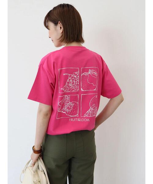 AMERICAN HOLIC（アメリカンホリック）の「【FRUIT OF THE LOOM】アーカイブアートバックプリントTEE（Tシャツ/カットソー・レディース・ホワイト/ブラック/ピンク/ブルー/パープル・M/L）」の8枚目の写真