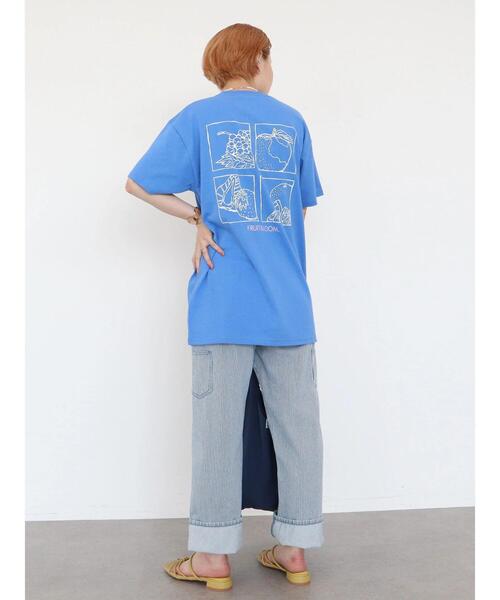 AMERICAN HOLIC（アメリカンホリック）の「【FRUIT OF THE LOOM】アーカイブアートバックプリントTEE（Tシャツ/カットソー・レディース・ホワイト/ブラック/ピンク/ブルー/パープル・M/L）」の16枚目の写真