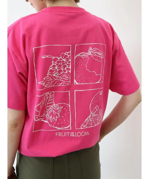 AMERICAN HOLIC（アメリカンホリック）の「【FRUIT OF THE LOOM】アーカイブアートバックプリントTEE（Tシャツ/カットソー・レディース・ホワイト/ブラック/ピンク/ブルー/パープル・M/L）」の19枚目の写真