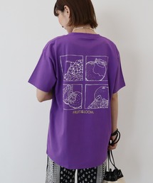 【FRUIT OF THE LOOM】アーカイブアートバックプリントTEE