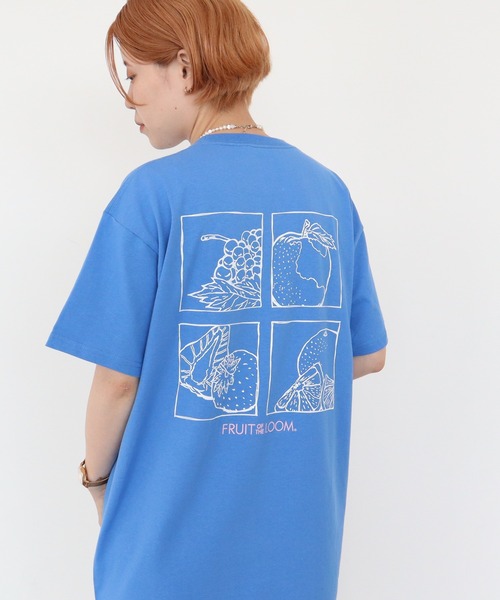AMERICAN HOLIC（アメリカンホリック）の「【FRUIT OF THE LOOM】アーカイブアートバックプリントTEE（Tシャツ/カットソー・レディース・ホワイト/ブラック/ピンク/ブルー/パープル・M/L）」の3枚目の写真