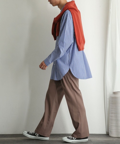 SENSE OF PLACE by URBAN RESEARCH（センスオブプレイスバイアーバンリサーチ）の「『セットアップ対応』 センタープレスストレートパンツ（その他パンツ・メンズ・ブラック/グリーン/モカ・MEDIUM/LARGE）」の13枚目の写真