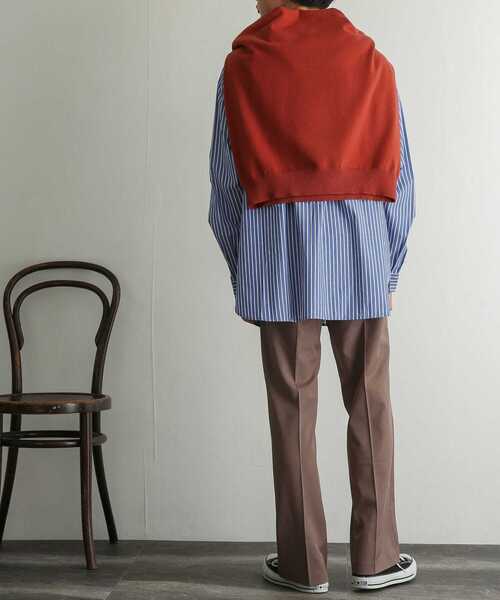 SENSE OF PLACE by URBAN RESEARCH（センスオブプレイスバイアーバンリサーチ）の「『セットアップ対応』 センタープレスストレートパンツ（その他パンツ・メンズ・ブラック/グリーン/モカ・MEDIUM/LARGE）」の14枚目の写真