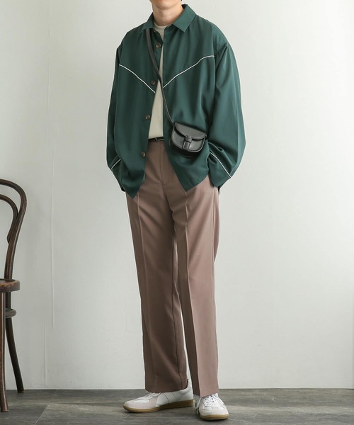 SENSE OF PLACE by URBAN RESEARCH（センスオブプレイスバイアーバンリサーチ）の「『セットアップ対応』 センタープレスストレートパンツ（その他パンツ・メンズ・ブラック/グリーン/モカ・MEDIUM/LARGE）」の16枚目の写真