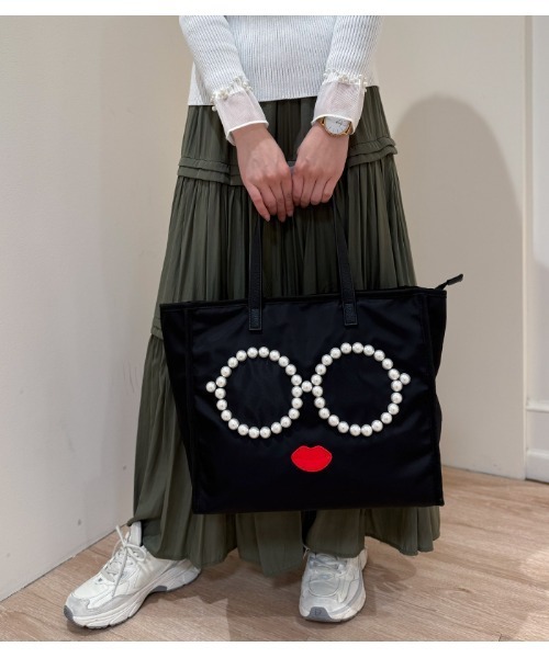 アジョリー バック スクエアトートバッグ トート ビジネス