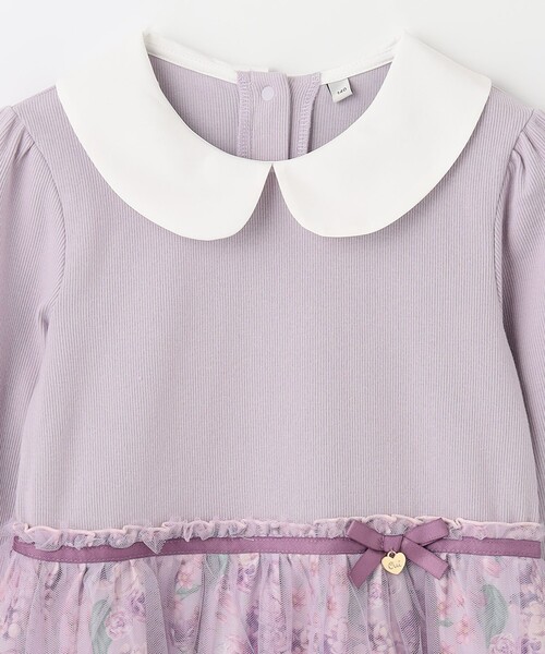 any Fam（エニィファム）の「花柄ドッキングチュールワンピース  