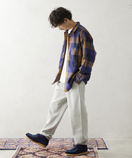 JOURNAL STANDARD relume(ジャーナルスタンダード レリューム)の「【ALASKAN / アラスカン】チェックネルワークシャツ(シャツ/ブラウス・メンズ・モスグリーン/ウッド/ブラック系その他/キャメル・MEDIUM/LARGE)」の3枚目の写真