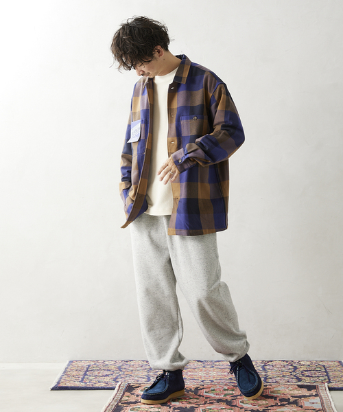 JOURNAL STANDARD relume(ジャーナルスタンダード レリューム)の「【ALASKAN / アラスカン】チェックネルワークシャツ(シャツ/ブラウス・メンズ・モスグリーン/ウッド/ブラック系その他/キャメル・MEDIUM/LARGE)」の12枚目の写真