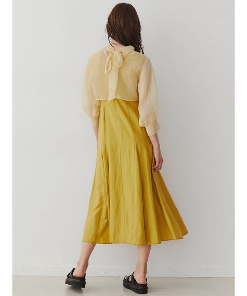 LAGUNAMOON(ラグナムーン)の「Autumnレイヤードステッチワンピース(ワンピース・レディース・ブラック/イエロー/ミント・SMALL/MEDIUM)」の19枚目の写真