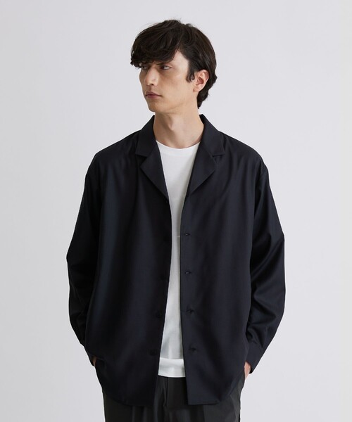 UNITED TOKYO(ユナイテッドトウキョウ)の「テーラーシャツ(シャツ/ブラウス・メンズ・ブラック/ライトブルーグレー・1/2)」の11枚目の写真