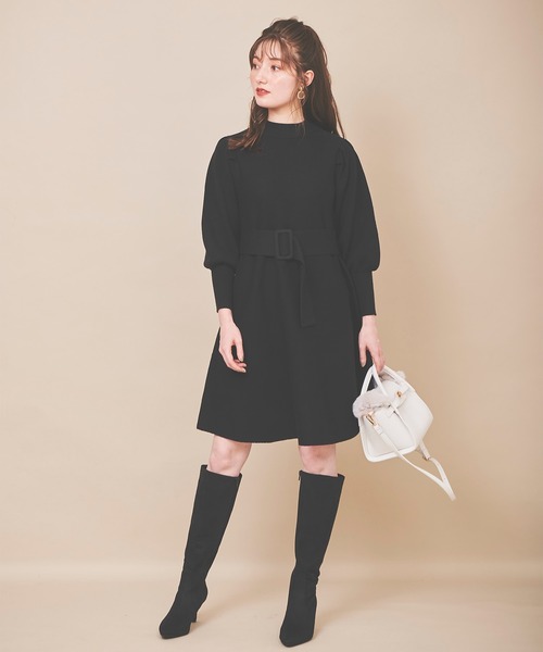 31 Sons de mode(トランテアン ソン ドゥ モード)の「リボンミニワンピース(ワンピース・レディース・ブラック/ラベンダー/イエロー・36)」の15枚目の写真