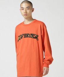 AVIREX | 《REBUILD COLLECTION》長袖 シェニール ロゴ Tシャツ / L/S CHENILLE LOGO T-SHIRT(Tシャツ/カットソー)