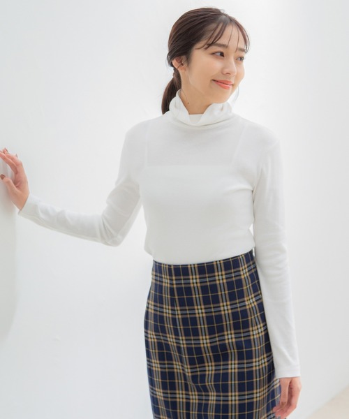Honeys(ハニーズ)の「フライスタートル(Tシャツ/カットソー・レディース・アイボリー/ブラック/オフホワイト/ネイビー・S/LL/L/M)」の8枚目の写真