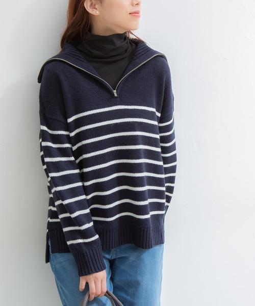 Honeys(ハニーズ)の「フライスタートル(Tシャツ/カットソー・レディース・アイボリー/ブラック/オフホワイト/ネイビー・S/LL/L/M)」の12枚目の写真