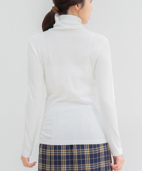 Honeys(ハニーズ)の「フライスタートル(Tシャツ/カットソー・レディース・アイボリー/ブラック/オフホワイト/ネイビー・S/LL/L/M)」の15枚目の写真
