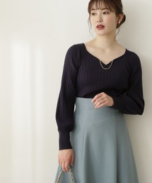 PROPORTION BODY DRESSING | ハートカットチェーン付きニット / 1212270909(ニット/セーター)