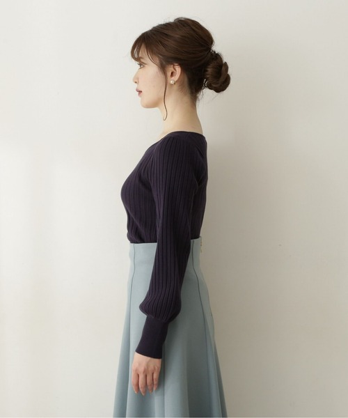 PROPORTION BODY DRESSING(プロポーションボディドレッシング)の「ハートカットチェーン付きニット / 1212270909(ニット/セーター・レディース・グレー/ベージュ/オフホワイト/ネイビー・MEDIUM/SMALL)」の11枚目の写真