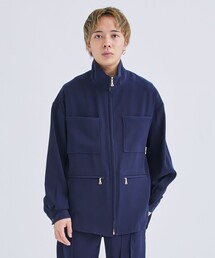 STUDIOUS別注 ZIP STAND SHIRT