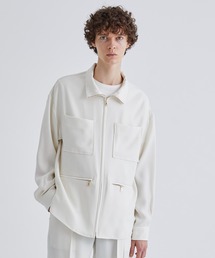STUDIOUS別注 ZIP STAND SHIRT