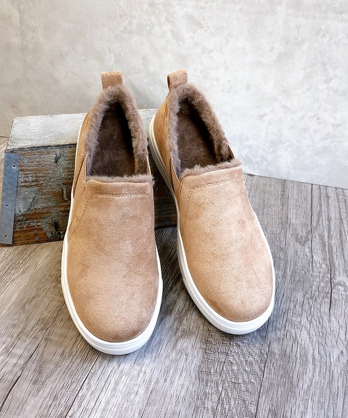 Noubel Voug Relax（ヌーベルヴォーグリラックス）の「フェイクムートンボアスリッポン（スリッポン・レディース・ブラック/ベージュ・LL/S/M/L）」の16枚目の写真