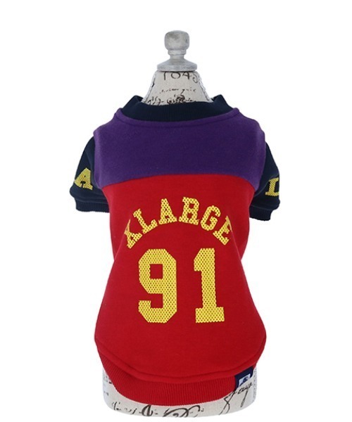 XLARGE（エクストララージ）の「XLARGE/ナンバリングスウェット（ペットウェア・メンズ・レッド/ブラック・2L/M/XS/L/S/3L）」の9枚目の写真