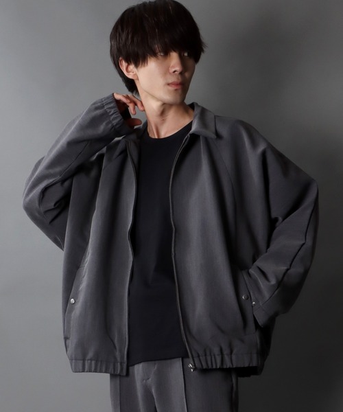 SITRY(シトリー)の「over size dolman sleeve blouson/オーバーサイズ ドルマンスリーブ ブルゾン(ブルゾン・メンズ・チャコールグレー/ブラック/ブラウン/オフホワイト/ワンウォッシュ・M/L)」の3枚目の写真