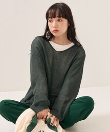 FREAK'S STORE | ルーズメッシュロングスリーブニット(ニット/セーター)