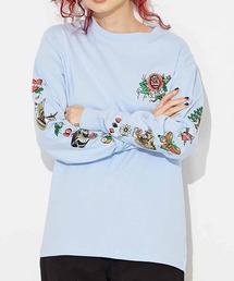 X-girl | X-girl × YUSUKE TATTOO L/S TEE(Tシャツ/カットソー)